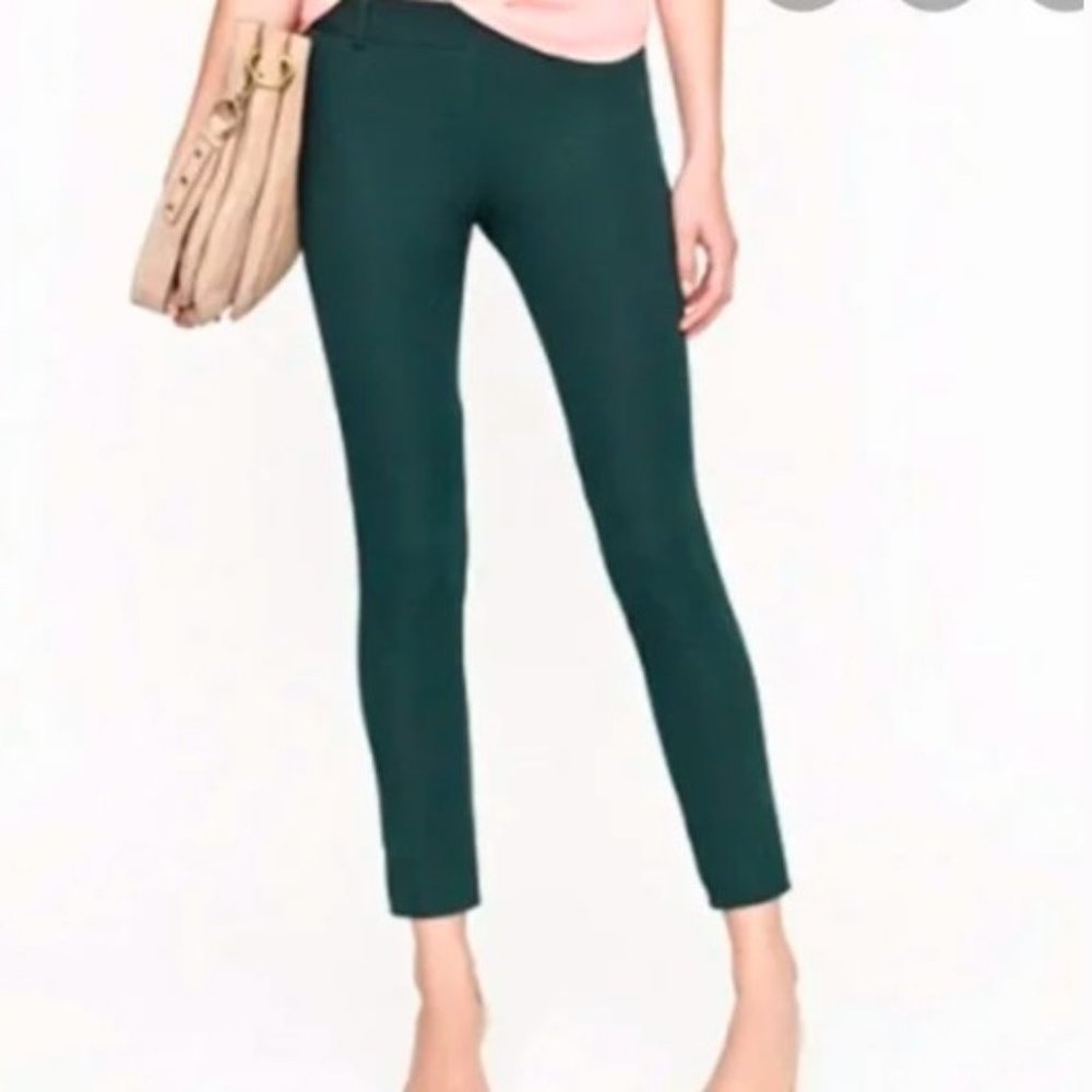 J. Crew Forest Green Skinny Pants